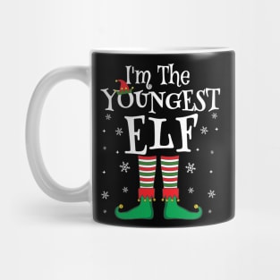 I'm The Youngest Elf Matching Family Christmas Pajama Shirt Mug